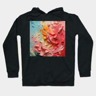 Abstract Strokes: Acrylic Brush Stripe Extravaganza Hoodie